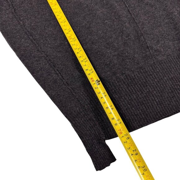 All Saints Sweater Sz.6 Dark Brown Knit Cold Shoulder Grunge Off Shoulder Y2K - Picture 8 of 11